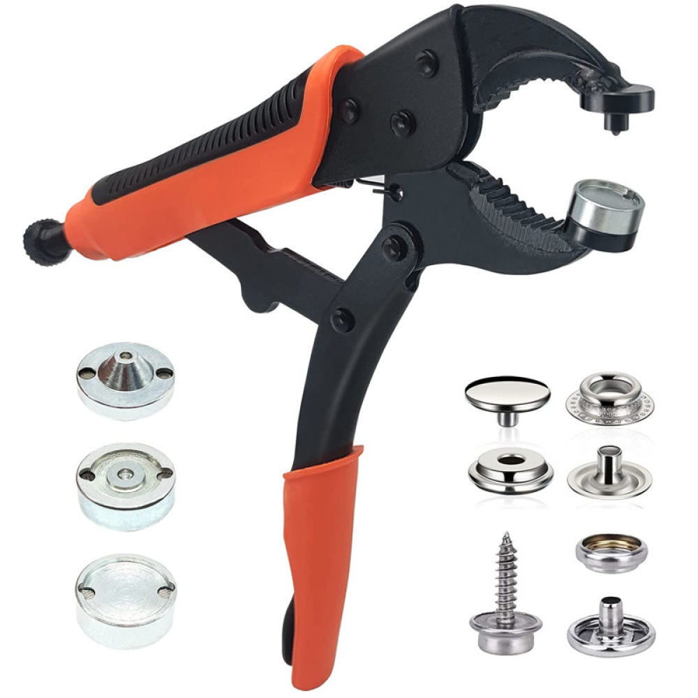 Snap Plier Setter - مجموعة كماشة لتركيب أزرار الضغط اليدوية،