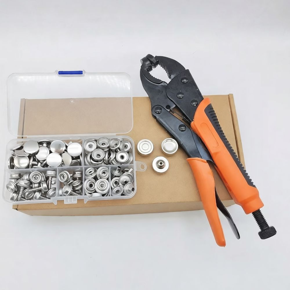 Snap Plier Setter - مجموعة أدوات تثبيت الأزرار المعدنية اليدوية،