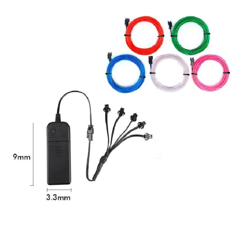 5 في 1 توهج سلك كابل LED النيو - مراجعة Led El Wire وسعره