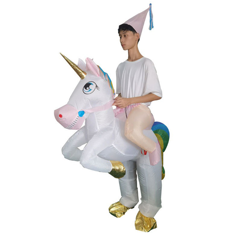 بدلة يونيكورن قابلة للنفخ، زي  - مراجعة Cosplay Prop Business وسعره