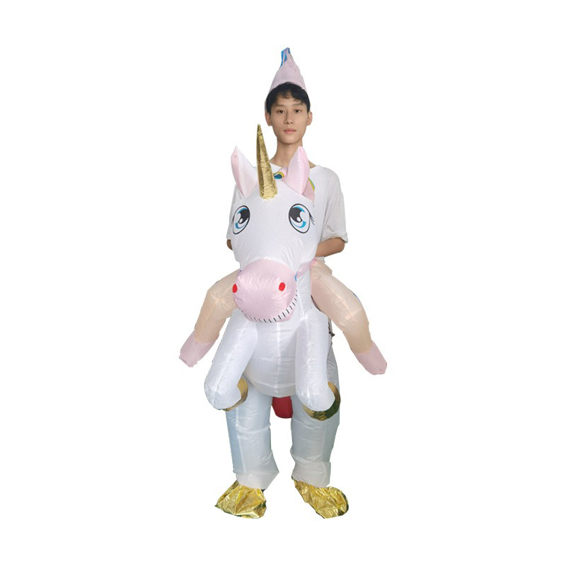 بدلة يونيكورن قابلة للنفخ، زي  - مراجعة Cosplay Prop Business وسعره