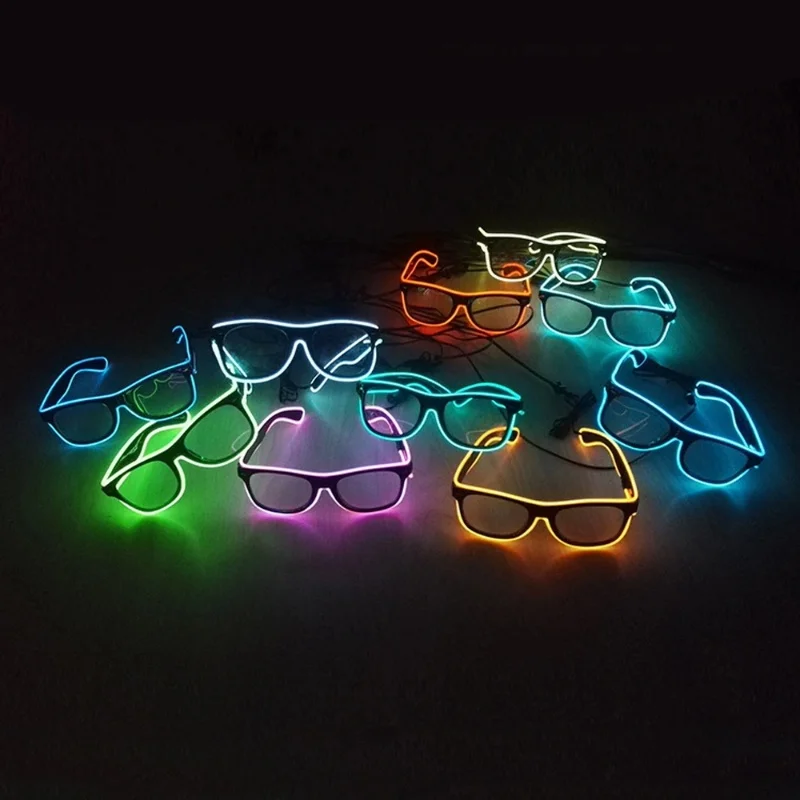 نظارات وامضة EL سلك LED نظارات - مراجعة Led El Wire وسعره