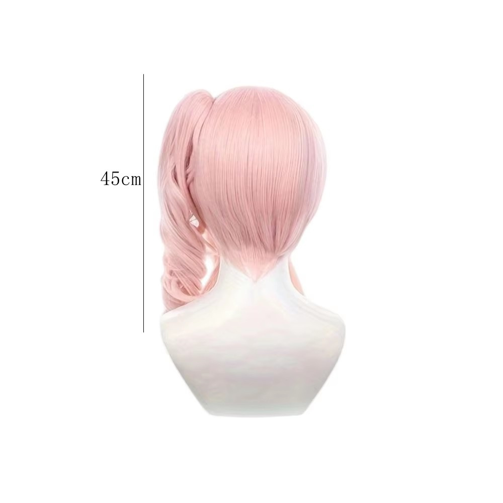 شعر مستعار قصير مستقيم وردي ال - مراجعة Frieren Cosplay Prop وسعره