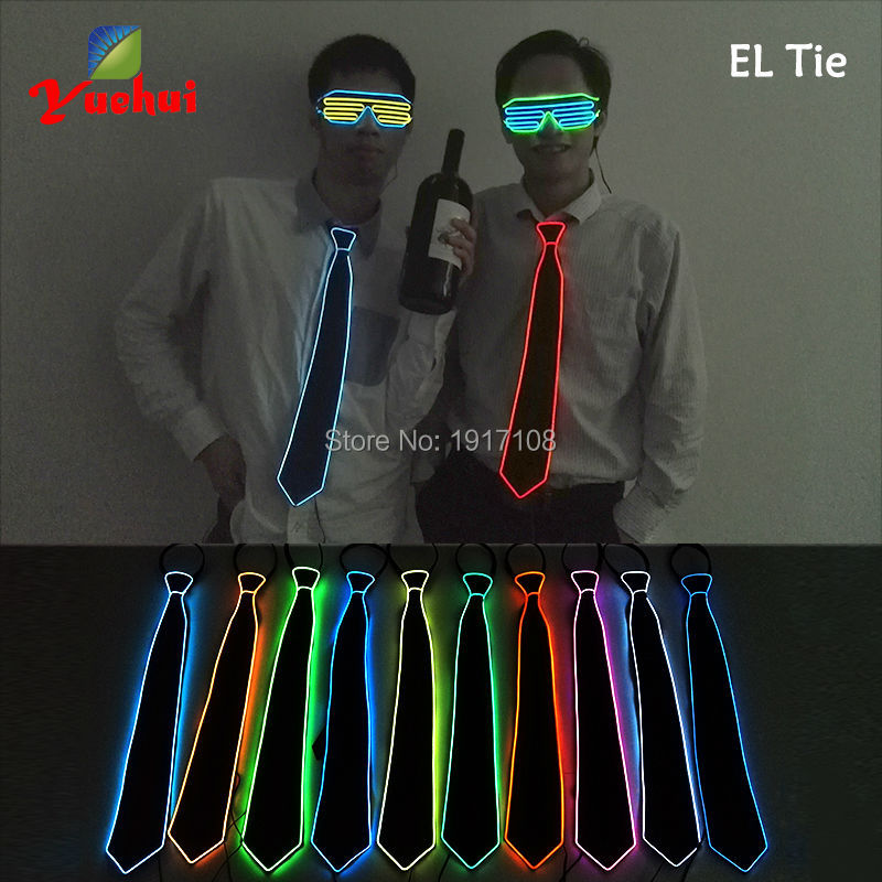 ربطات عنق مضيئة للرجال ، سلك ن - مراجعة Led El Wire وسعره