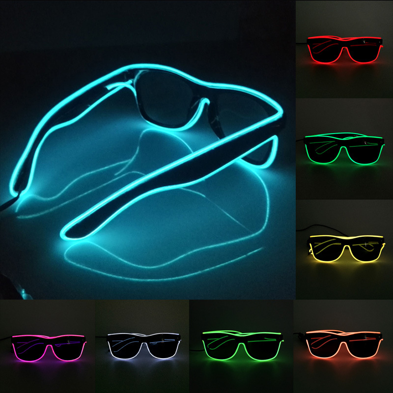 1 قطعة وامض EL سلك Led نظارات  - مراجعة Led El Wire وسعره